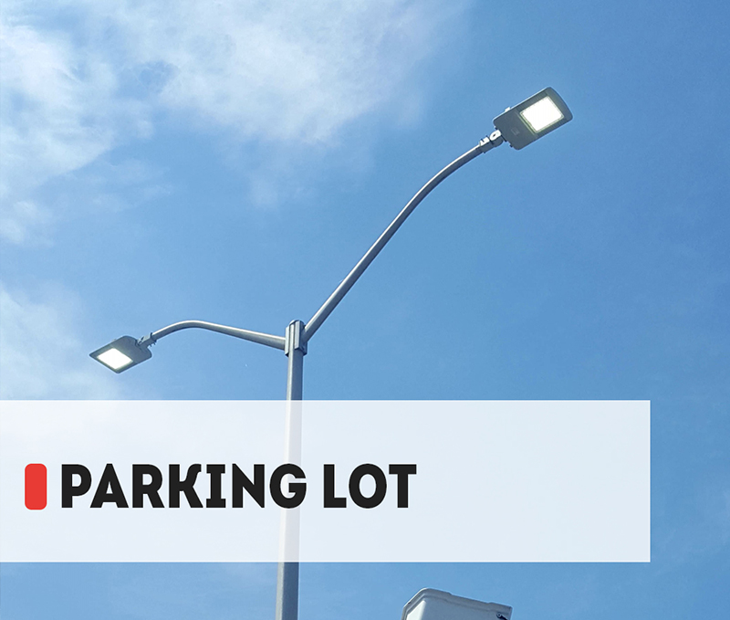 【Projekt】 230-W-LED-Parkplatzbeleuchtung in Kanada
