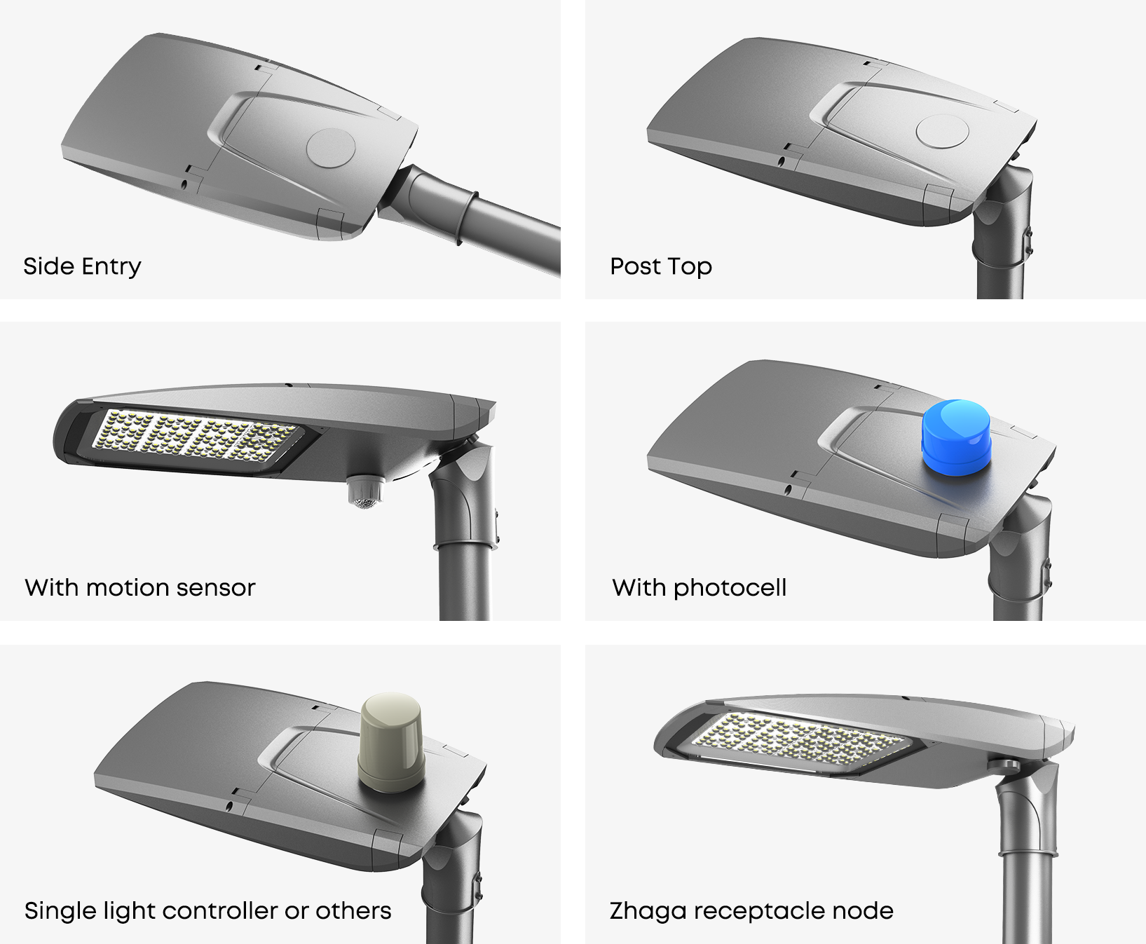 Montage- und Steuerungsoptionen